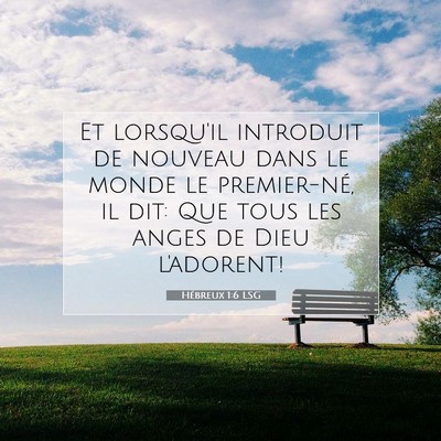 Hébreux 1:6 Verset biblique expliqué