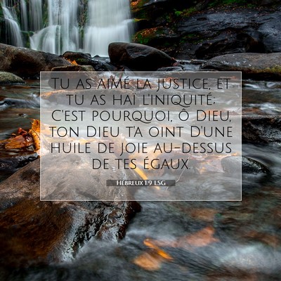 Hébreux 1:9 Verset biblique expliqué