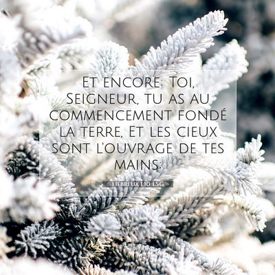 Hébreux 1:10 Verset biblique expliqué