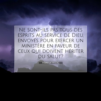 Hébreux 1:14 Verset biblique expliqué