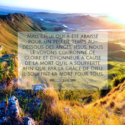 Hébreux 2:9 LSG Image du verset biblique