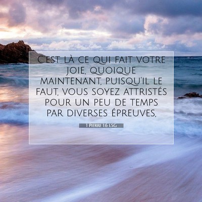 1 Pierre 1:6 Verset biblique expliqué