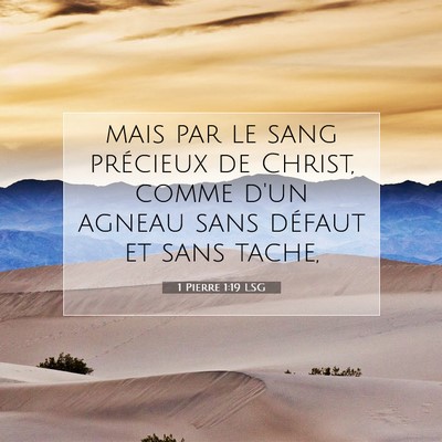 1 Pierre 1:19 Verset biblique expliqué