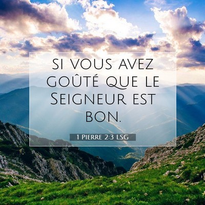 1 Pierre 2:3 Verset biblique expliqué