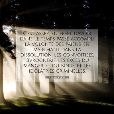 1 Pierre 4:3 LSG Image du verset biblique