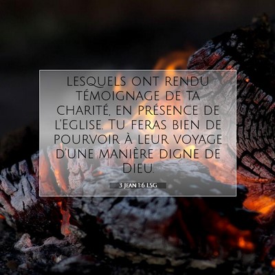 3 Jean 1:6 LSG Image du verset biblique