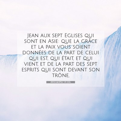 Apocalypse 1:4 Verset biblique expliqué