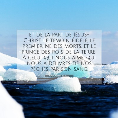 Apocalypse 1:5 Verset biblique expliqué