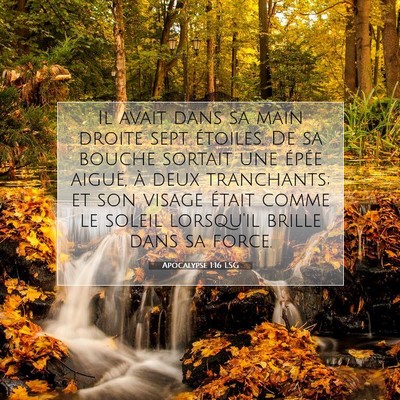 Apocalypse 1:16 Verset biblique expliqué