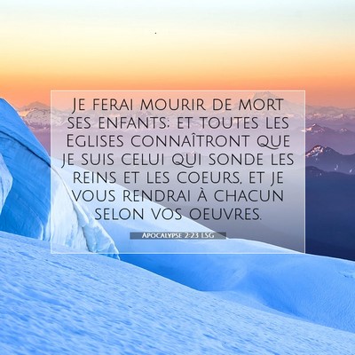Apocalypse 2:23 LSG Image du verset biblique