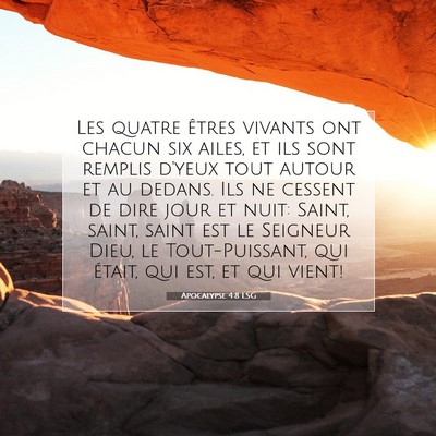 Apocalypse 4:8 LSG Image du verset biblique