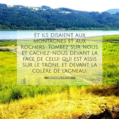 Apocalypse 6:16 LSG Image du verset biblique