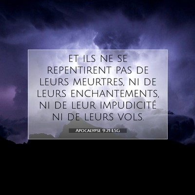 Apocalypse 9:21 Verset biblique expliqué