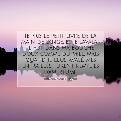 Apocalypse 10:10 Verset biblique expliqué