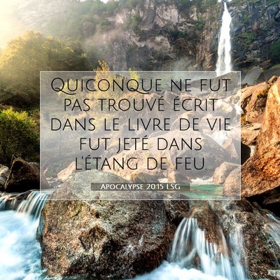 Apocalypse 20:15 LSG Image du verset biblique