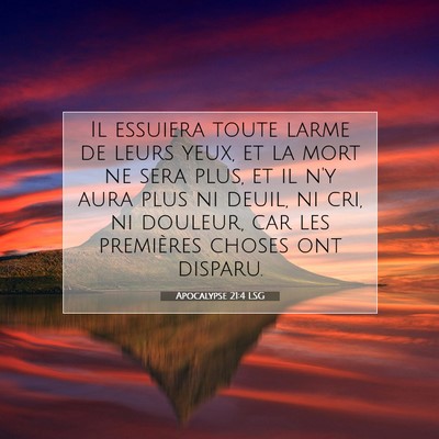 Apocalypse 21:4 LSG Image du verset biblique
